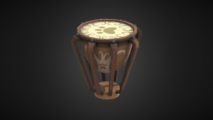 Timpani - Game Asset 3D Model