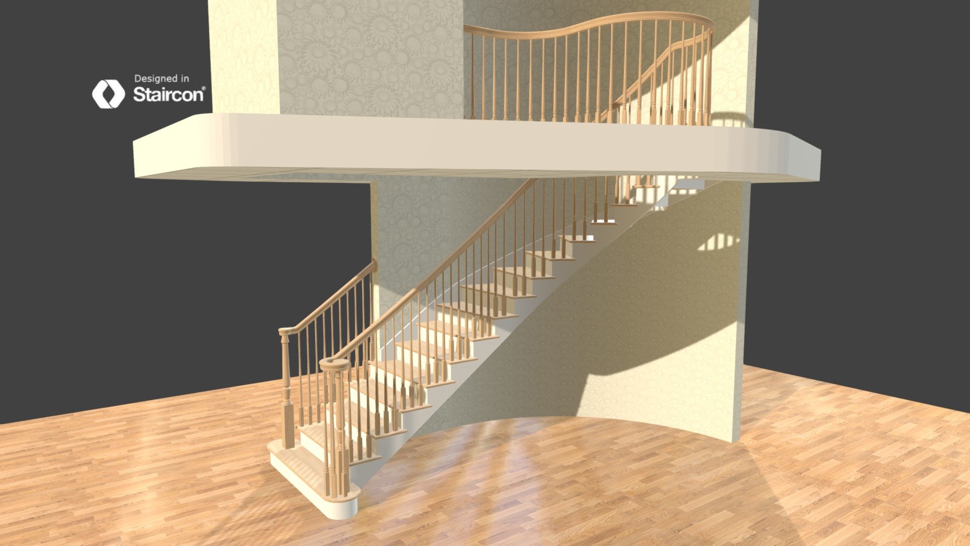 Demo Straight And Curved - 3D model by Staircon [8a6ebed] - Sketchfab