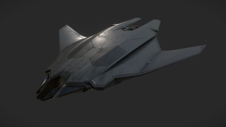 scifi ship 3D Model