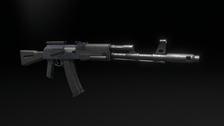 AK-74M 3D Model