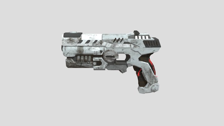 Eldar gun prop revised texture 3D Model