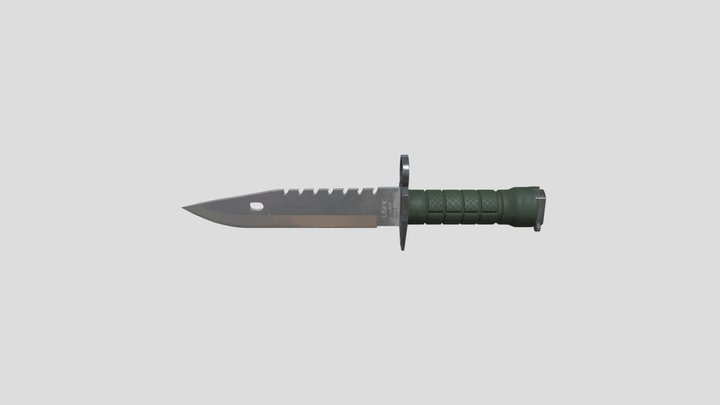 M9 Bayonet (Game Ready) 3D Model