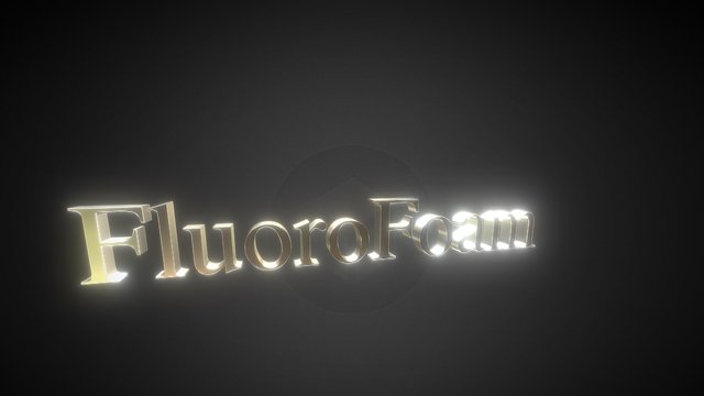 FluoroFoam Logotype 3D Model