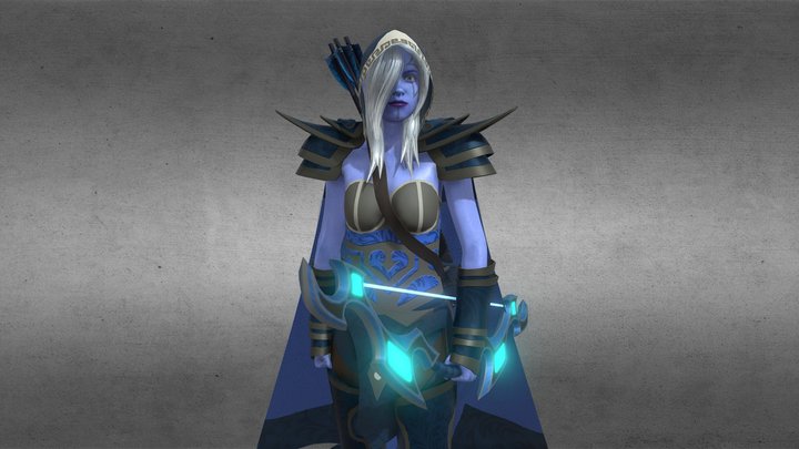 Drow Ranger 3D Model