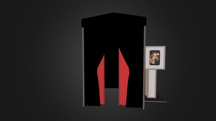 Booth With Enclosure.zip 3D Model