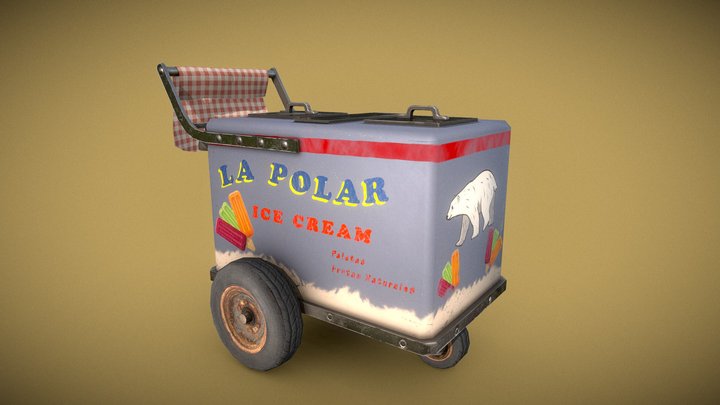Mexican Ice Cream Cart – Modello 3D gratuito STL
