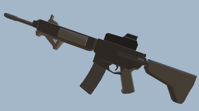 Rifle 1 3D Model