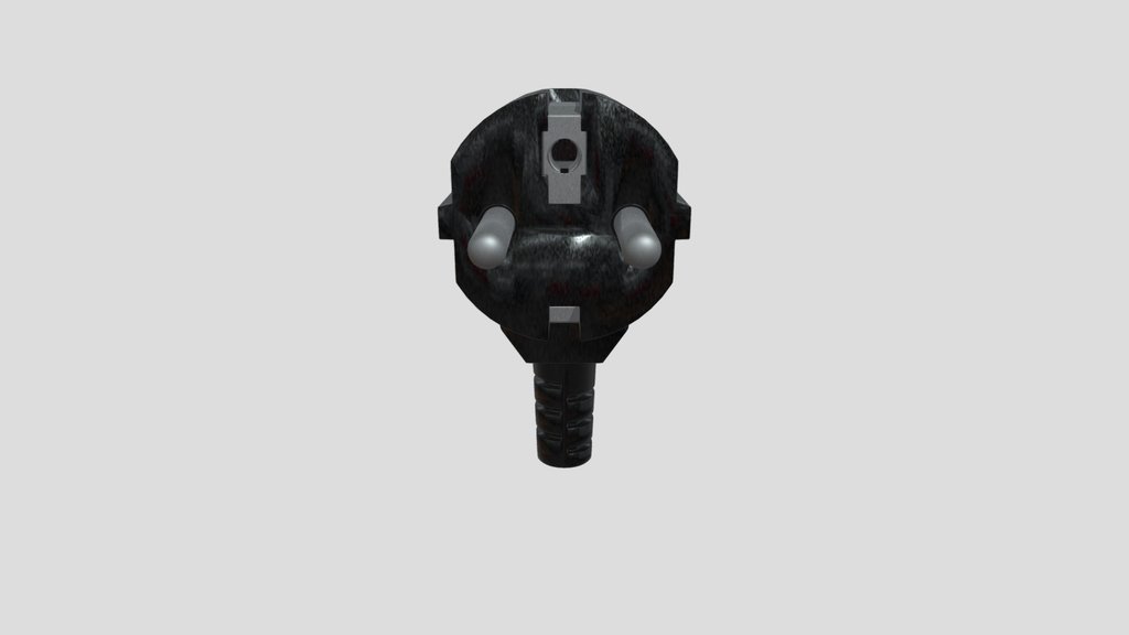 Angled 220 Volt Protective Contact Plug Type C