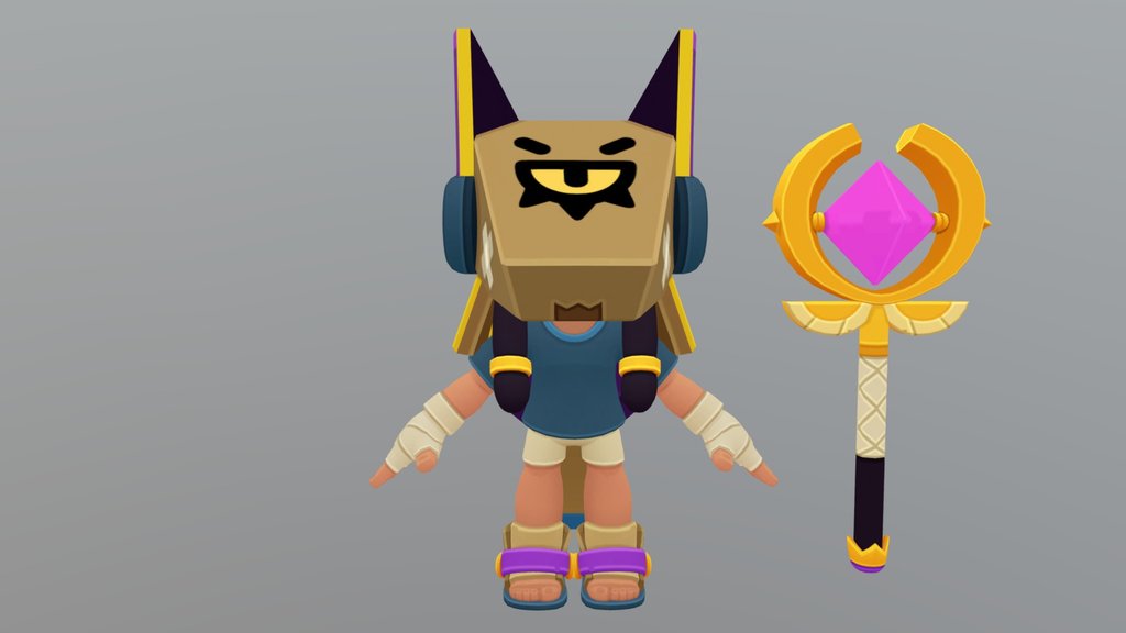 Finx Brawl Stars 3d model