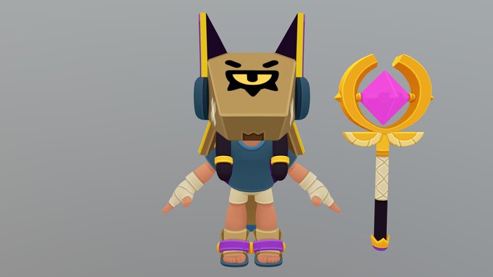 Finx Brawl Stars 3d model 3D Model