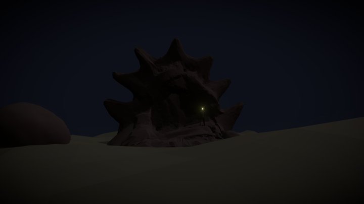Night at Haunted Cave 3D Model