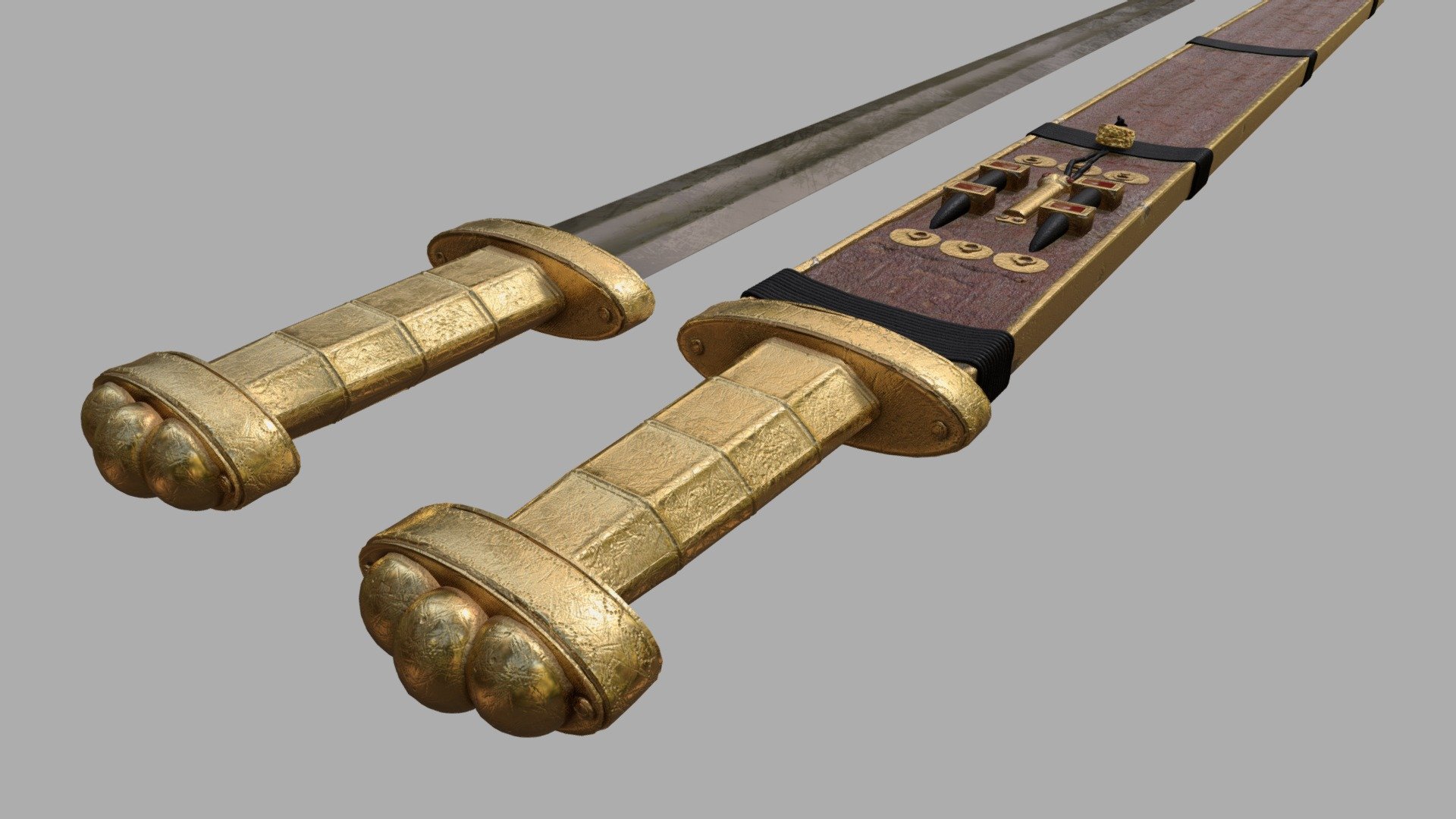 Sword from 5th century burial at Blučina - 3D model by losFunal ...