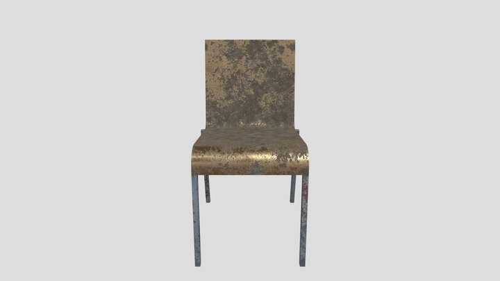 Old Broken Chair 3D Model