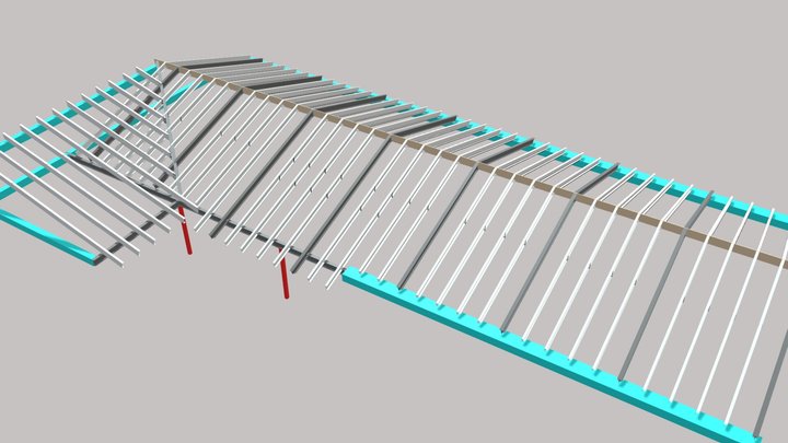 ESTRUCTURA Cubierta Castilviejo 3D Model