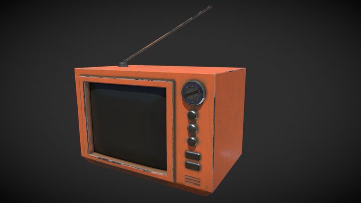 Retro TV 3D Model