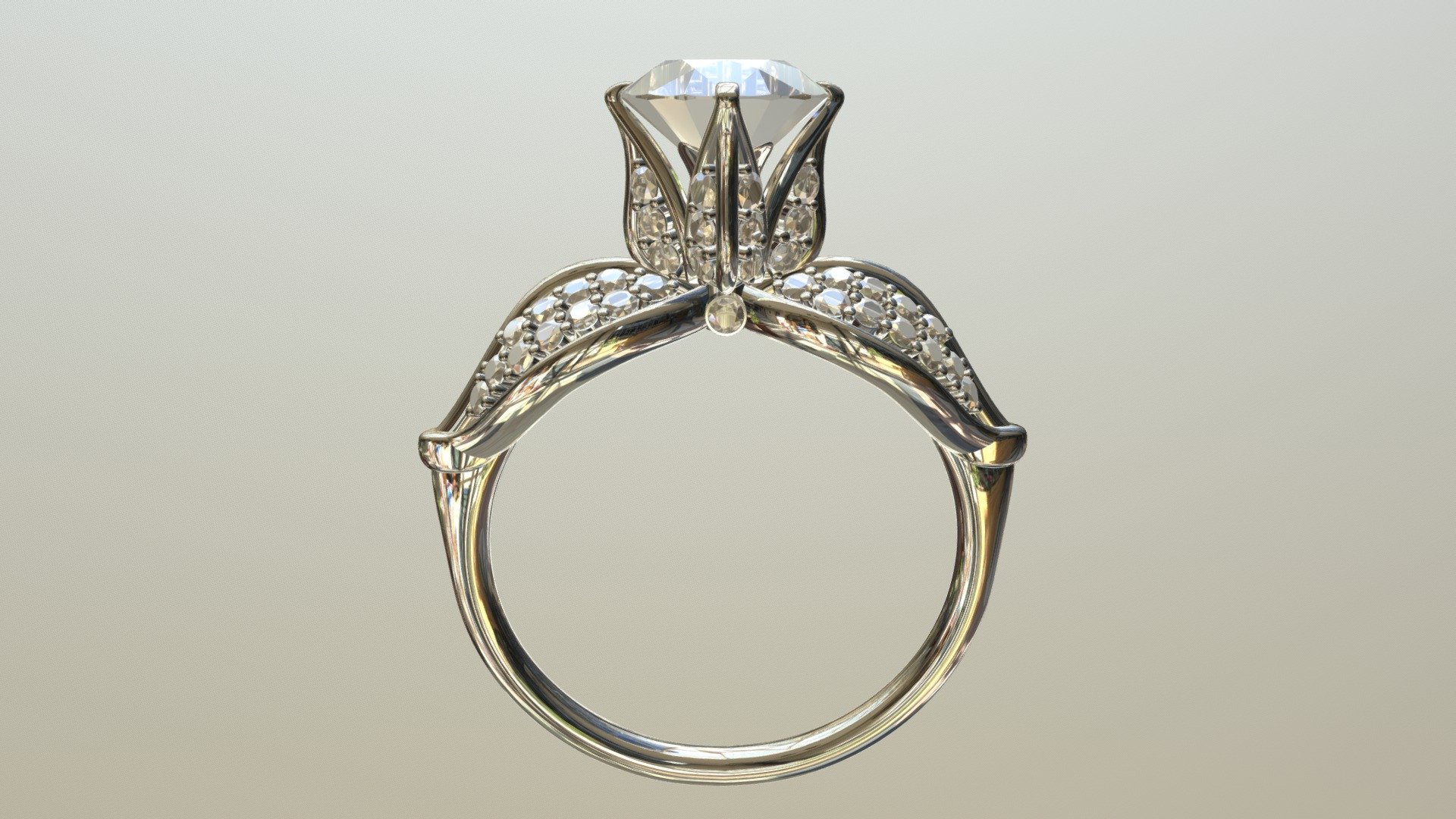 Roses are White Ring
