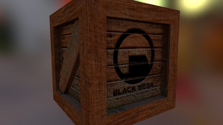 Wood Box 3D Model