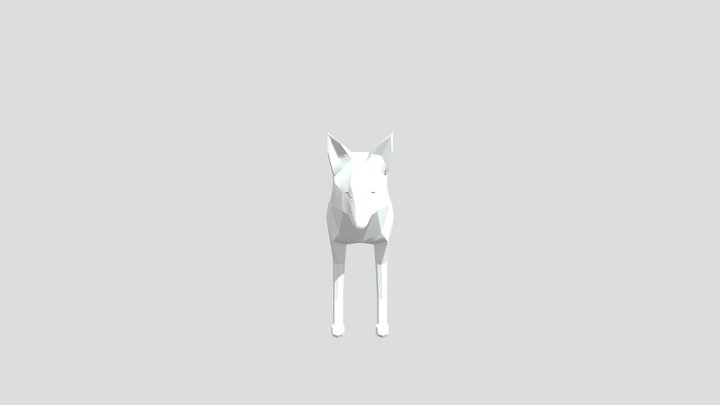 Low Poly Fox Model 3D Model