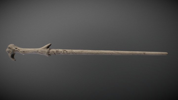 Voldemort´s Wand - Low Poly 3D Model
