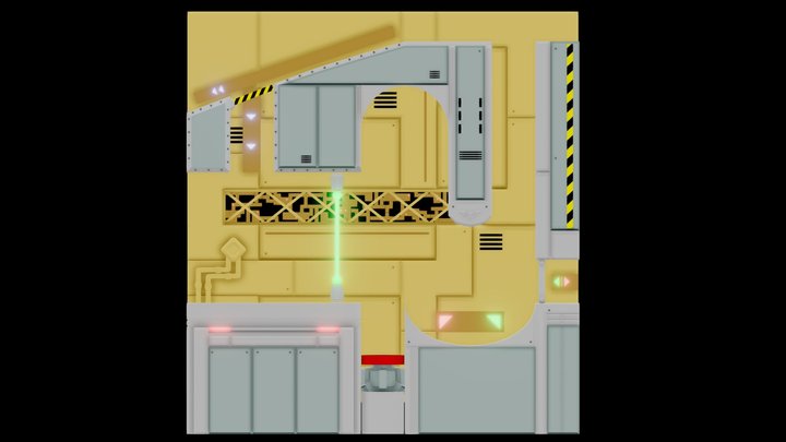 Cyber City Zone - Sonic 2 Prototype Fanart 3D Model
