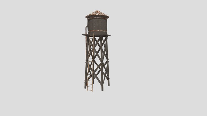 Water Tower 3D Model
