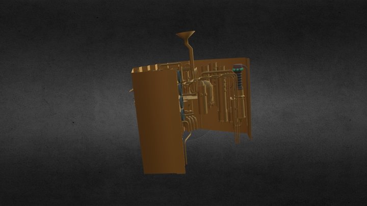 Genosys Factory Bellows Fans 3D Model