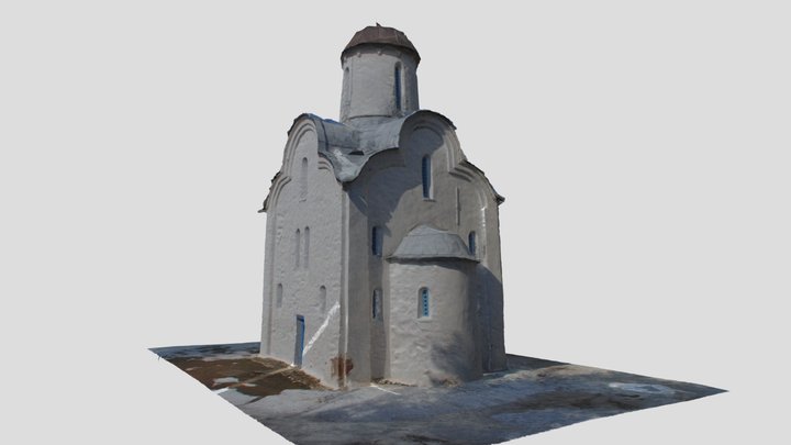 Церковь Рождества Богородицы на Перыни 3D Model