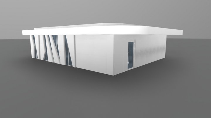 Будівля кафе 3 3D Model