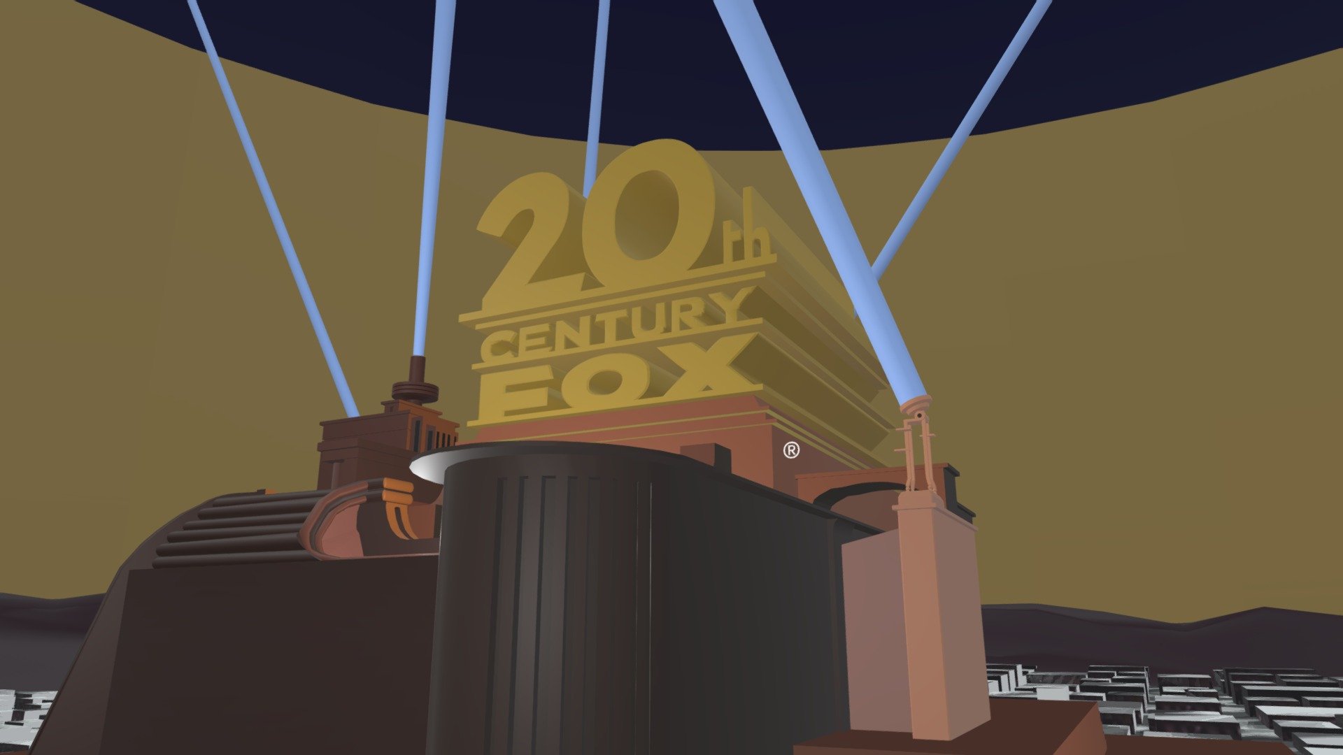 20th century fox logo 1935 1994 rare remake - - 3D Warehouse