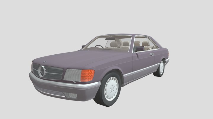 1965 Mercedes-Benz 560 SEC – Kostenloses 3D-Modell STL