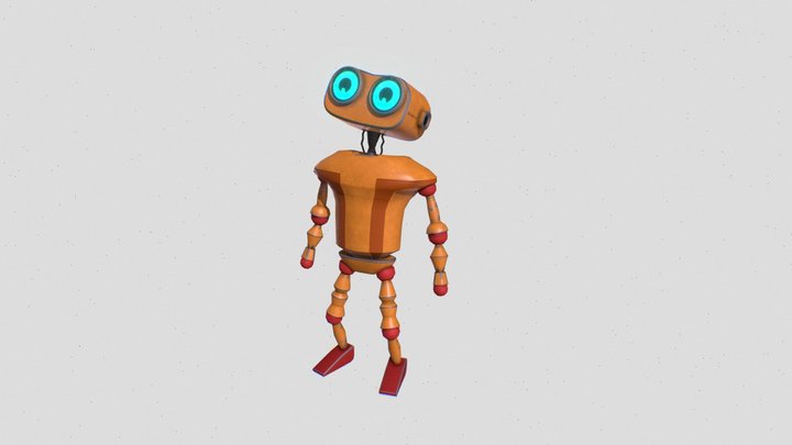 Sparky (Sci-Fi Character) 3D Model