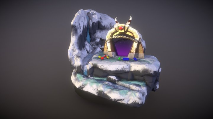 Spyro Christmas Diorama - UCAC4 3D Model