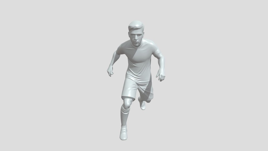 Soccer player in action