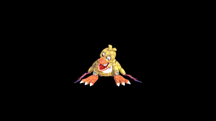 Withered_chica_rig 3D Model