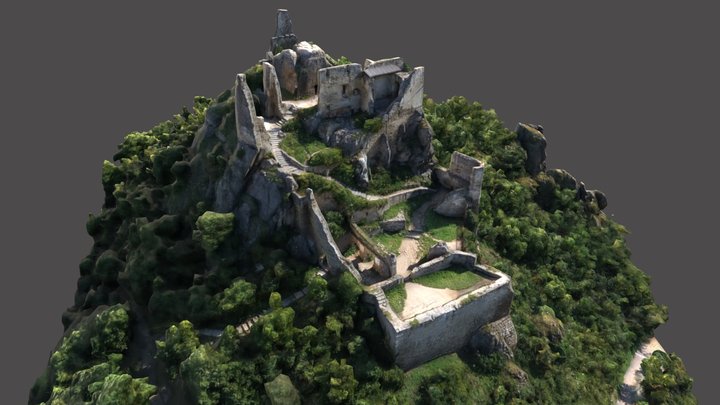 Photogrammetry Ruin Dürnstein Austria 3D Model