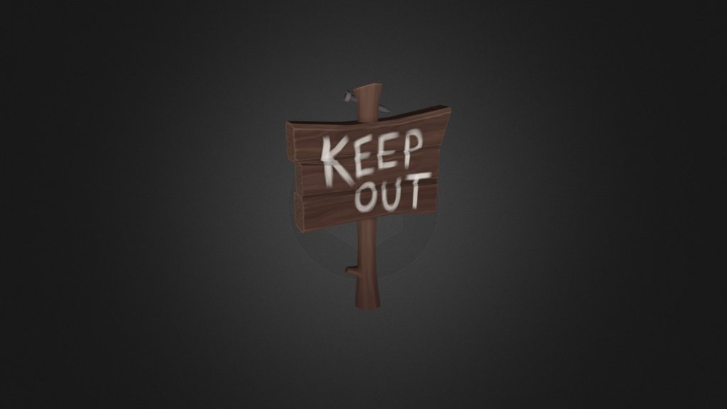 Spooky Sign - 3D model by le0tard [8a84e60] - Sketchfab