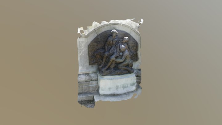 PortSunlight War Statue - Men 3D Model