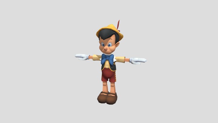 Play Station 2 - Kingdom Hearts - Pinocchio 3D Model