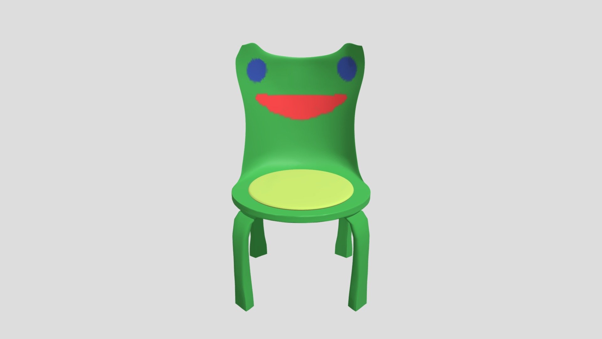 Froggy Chair Download Free 3D model by zshahid19 [8a88ac9] Sketchfab