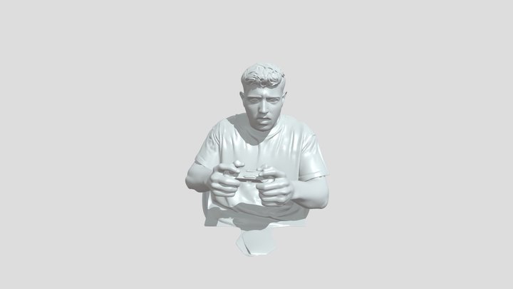 A man playing games 3D Model