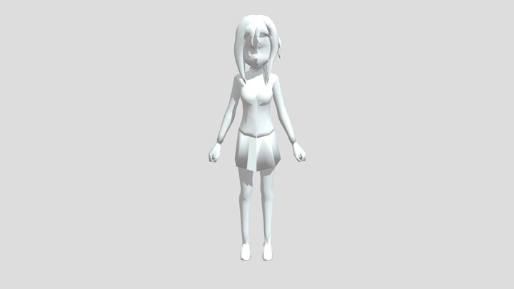 anime girl 3D Model