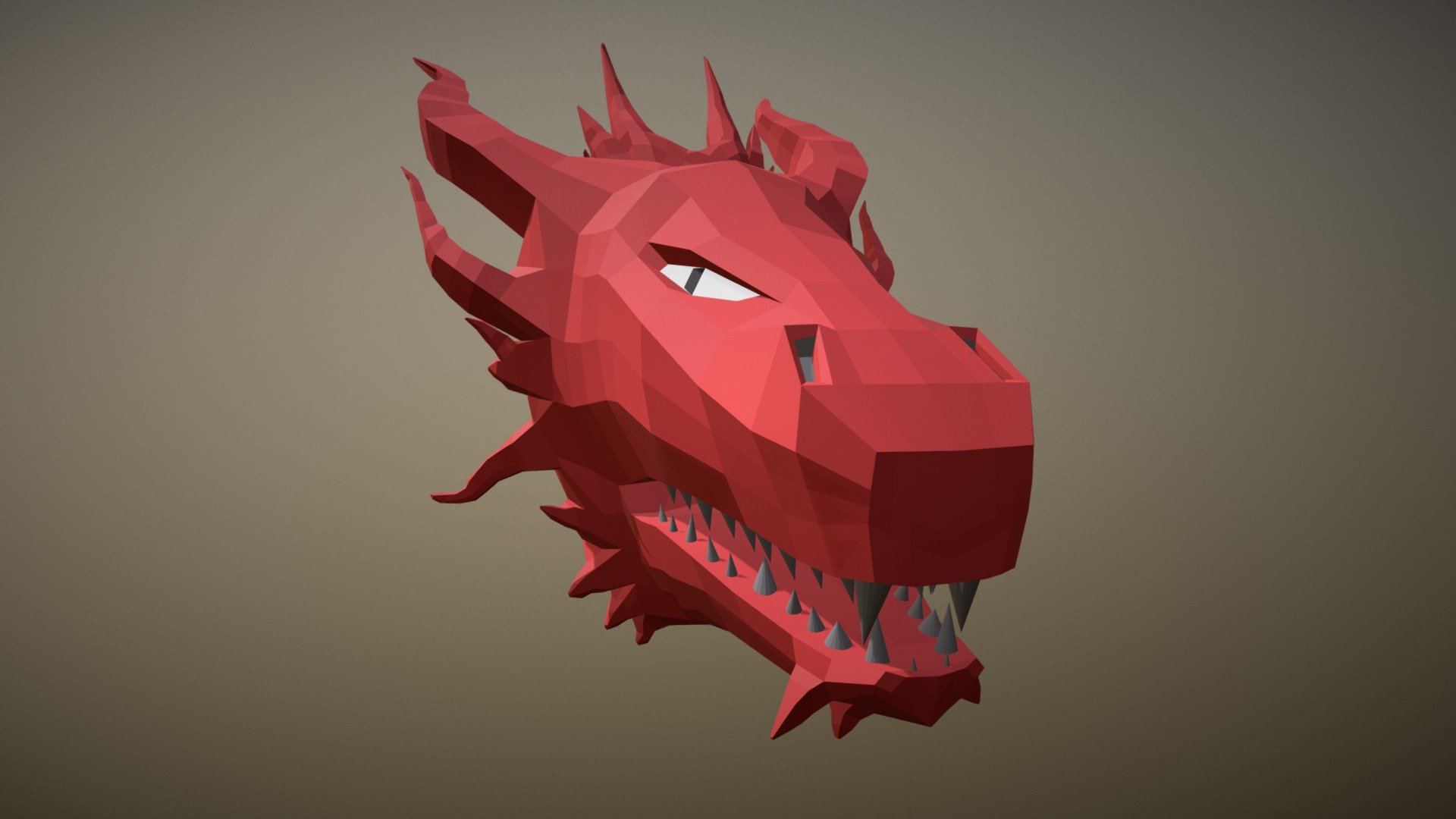 Dragon Head - 3d Model By Stefan Mitrovic [8a89325] - Sketchfab