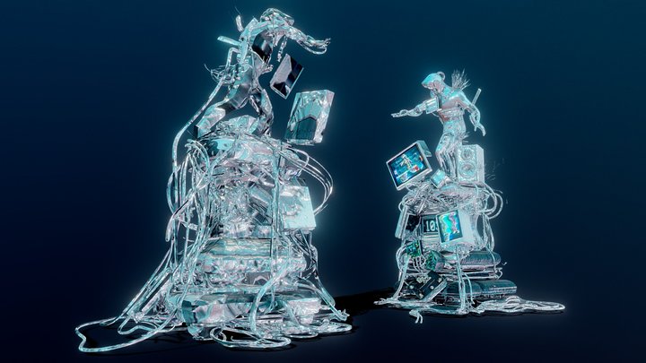 GöttwAIg – Kalte Liturgie der Interfaces – Free 3D Model STL