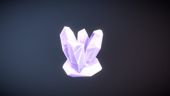 Crystal Low poly 3D Model