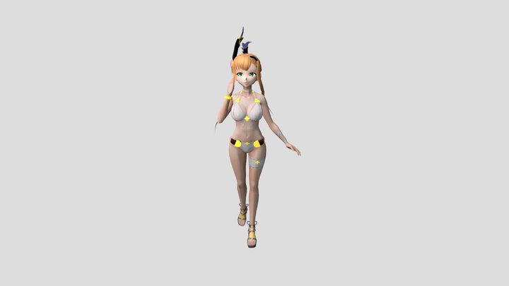 Granblue Fantasy_十天衆ソーン 水着 3D Model