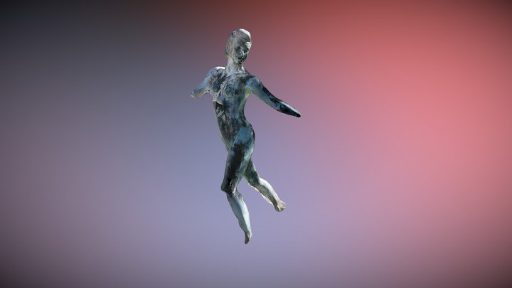 Statue d'une jeune femme 3D Model