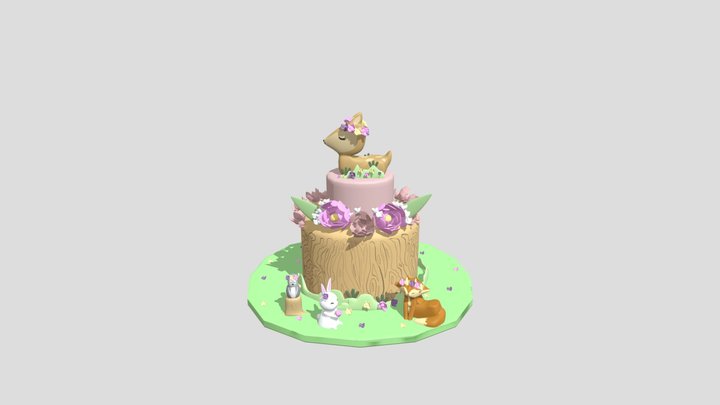 Cake Texture 2 3D Model