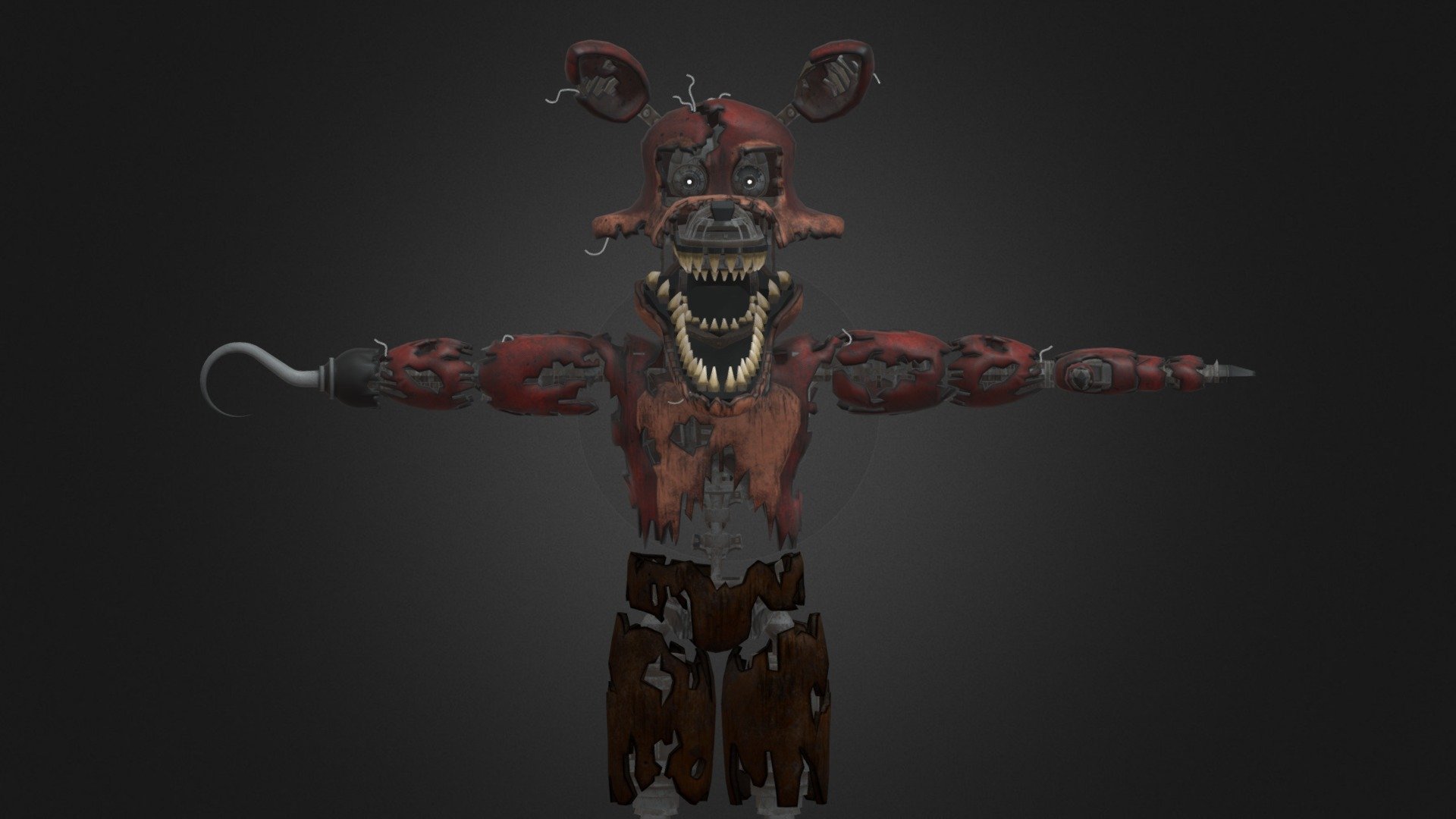 Nightmare Foxy Fnaf Help Wanted Download Free 3d Model By