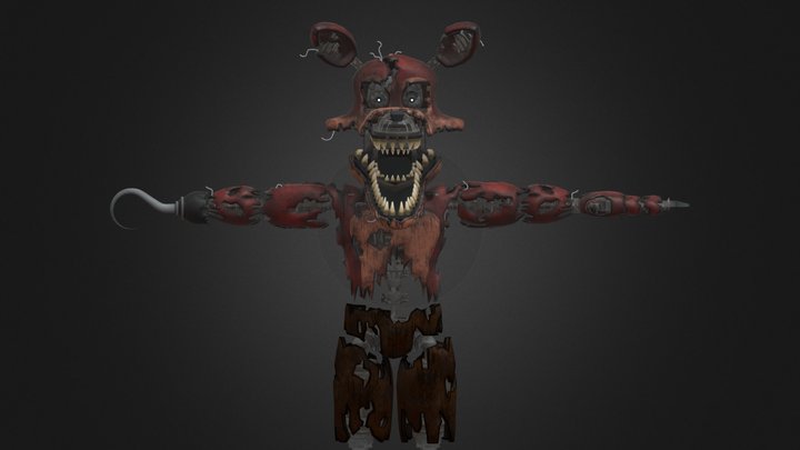 Nightmare Foxy - FNaF: Help Wanted 3D Model