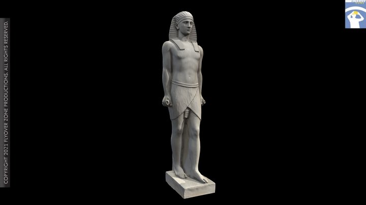 3D rendering of Antinous Osiris from Munich